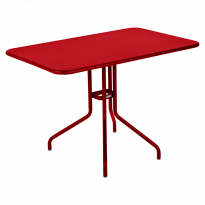 Table rabattable PÉTALE de Fermob 110 cm coquelicot