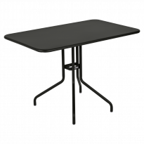 Table rabattable PÉTALE de Fermob 110 cm noir réglisse