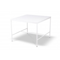 Table Mi-hauteur RIVAGE 85 x 85 cm de Vlaemynck, Blanc coton