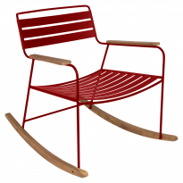 Rocking chair SURPRISING de Fermob, Coquelicot