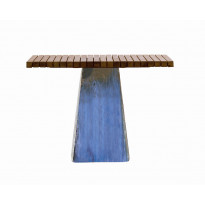 Table INOUT 35 de Gervasoni céramique bleue