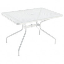 Table rectangulaire CAMBI de Emu, 120 x 80 cm, Blanc mat 