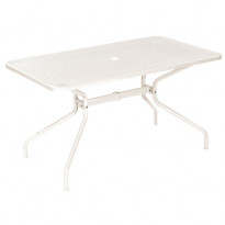 Table rectangulaire CAMBI de Emu, 140 x 80 cm, Blanc mat 