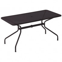 Table rectangulaire CAMBI de Emu, 140 x 80 cm, Noir 