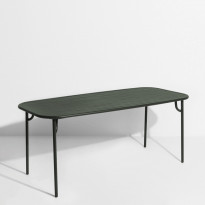 Table rectangulaire WEEK-END de Petite Friture, 180 x 85 x 75, Vert Bouteille