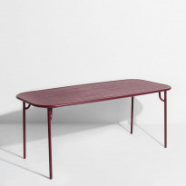 Table rectangulaire WEEK-END de Petite Friture, 180 x 85 x 75, Bordeaux