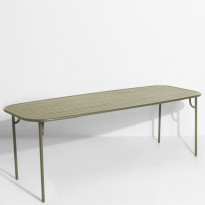 Table rectangulaire WEEK-END de Petite Friture, 220 x 85 x 75, Vert Jade