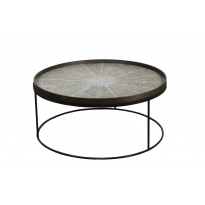 Round Tray Table Basse Extra Large de Ethnicraft Accessories, Ø93xH.38