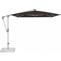 Parasol déporté SUNWING® CASA de Glatz, Structure anodisé naturel, 300 x 240 cm, 408 Black
