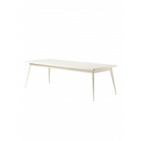 Table 55 de Tolix, 240 x 100, Blanc perlé