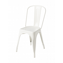 Chaise A acier de Tolix, Blanc pur