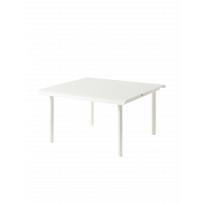 Table basse PATIO de Tolix, 75 x 75 cm, Blanc pur