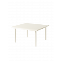 Table basse PATIO de Tolix, 75 x 75 cm, Blanc perlé