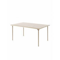 Table de jardin PATIO rectangulaire de Tolix, 160 x 100 cm, Beige gris