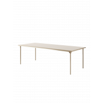 Table de jardin PATIO rectangulaire de Tolix, 240 x 100 cm, Beige gris