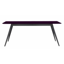Table AISE rectangulaire de Treku, 140x90x75, Prune
