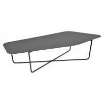 Table basse ULTRASOFA de Fermob, 162 x 74 cm, Réglisse