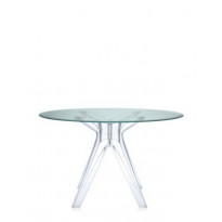 Table SIR GIO de Kartell, Pieds cristal, Vert